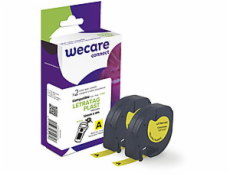 WECARE ARMOR páska kompatibilní s DYMO S0721620,Black/Yellow,2*12mm*4m