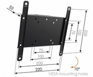 MA2010 LCD držák na stěnu Vogel´s, 19-40 , náklon