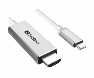 Sandberg datový kabel USB-C -> HDMI, podpora 4K, délka 2m...