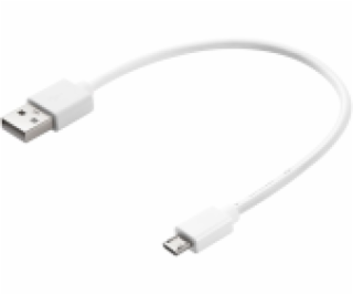 Sandberg datový kabel USB-A -> micro USB, délka 0,2m, bílá