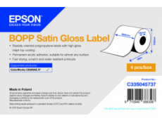 BOPP Satin Gloss Label Cont.R, 203mm x 68m