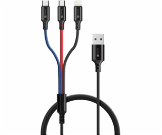 CONNECT IT Wirez 3in1 USB-C & Micro USB & Lightning, 1,2 m