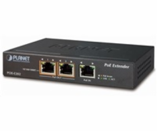 Planet PoE/LAN extender, 1xPoE-in, 2xPoE-out 25W, 802.3at...