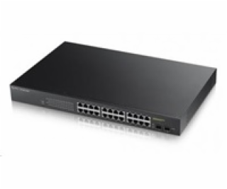 Zyxel GS1900-24HP v2, 24-port GbE L2 PoE Smart Switch, ra...