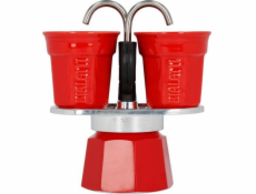 Bialetti Mini Express 2 set Červ. +2 šálky