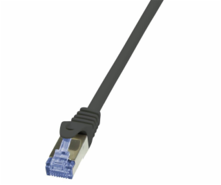 LogiLink CAT 6a Patchcord S/FTP Czarny 0.5m (CQ3023S)