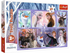 Trefl Puzzle Svět plný kouzel Frozen 2 24 Maxi el.