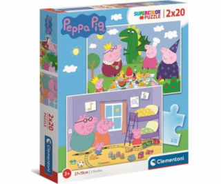 Puzzle Clementoni 2x20 ks. Prasátko Peppa (24778)