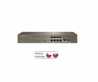 Tenda TEG5310P-8-150W - L3 managed Gigabit PoE AT Switch,...