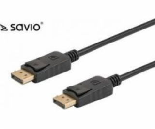 Kabel Savio DisplayPort - DisplayPort 2m czarny (SAVIO CL...