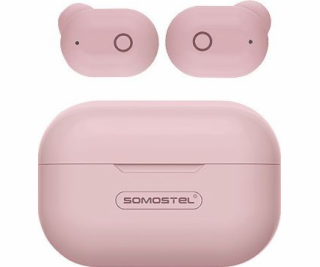 BLUETOOTH HEADPHONES SOMOSTEL EARBUDS PINK J58 TWS