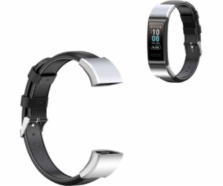 Strado Kožený remienok pre Huawei Band 3/4 PRO (Black) un...