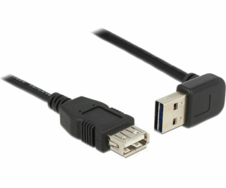 USB kabel Delock EASY-USB AM-AF 1 m lomený černý (83547)