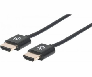 Kábel Manhattan HDMI - HDMI 1.8m czarny (394369)