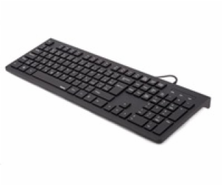 HAMA klávesnice Basic KC 200/ drátová/ USB/ CZ+SK/ černá