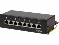 LOGILINK NP0018B LOGILINK- Patch Panel Desktop Cat.6A STP 8 ports, Black