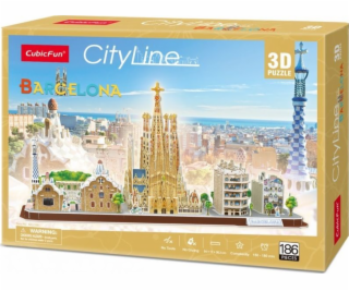 3D puzzle City Line Barcelona