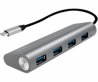 USB HUB LogiLink USB-C 3.1, 4portový, hliníkový kryt