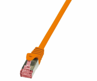 LogiLink Patchcord, CAT6A, S/FTP, PIMF, 2m, pomarańczowy ...