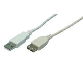 Kabel USB LogiLink USB-A - USB-A Biały (CU0010)