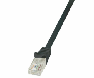 LogiLink Patchcord CAT 6 U/UTP EconLine, 25cm, czarny (CP...