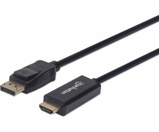 Kabel Manhattan DisplayPort - HDMI 3m czarny (153188)