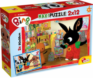 Puzzle Bing 2x12 dílků Ve škole