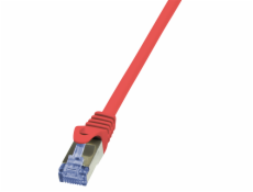 LogiLink Patchcord Cat.6A, S/FTP, 0,25m, czerwony (CQ3014S)