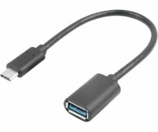 LANBERG USB-C(M) 3.1 na USB-A(F) adaptér kabel 15CM černý...