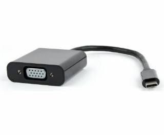 Gembird adaptér USB-C (M) na VGA (F) černý, blistr