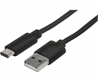 Kábel USB Manhattan USB-A - USB-C 1 m Czarny (353298)