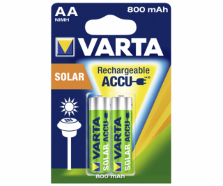 1x2 Varta Solar Accu AA NiMH 800 mAh Mignon