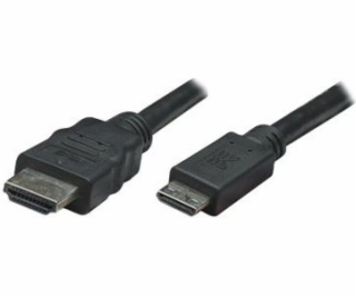 Kábel Manhattan HDMI Mini - HDMI 1.8m czarny (304955)