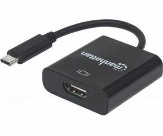 Adaptér USB Manhattan USB-C - HDMI Czarny (151788)