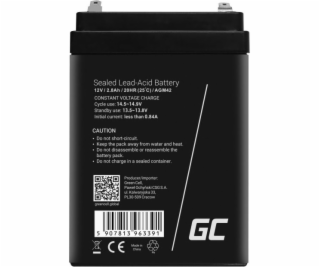 GREENCELL battery AGM VRLA 12V 2.8Ah