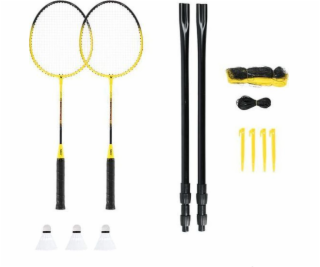 NILS NRZ262 ALUMINIUM badminton set 2 rackets 3 perie dar...