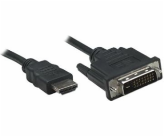 Kábel Manhattan HDMI - DVI-D 1.8m czarny (372503)