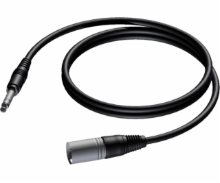 XLR kabel samec - 6,3 mm stereo konektor samec 5m