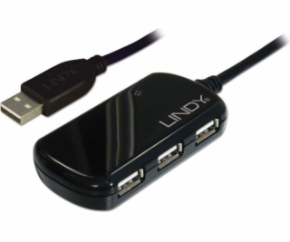 Lindy USB 2.0 Aktivverlängerungshub Pre 8m, USB-Hub 42781