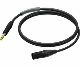 Samec XLR kabel - Samec Stereo Ultraflex Jack 1,5m