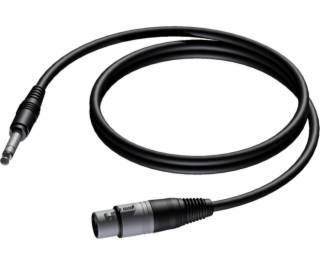 XLR kabel samice - 6,3 mm samec 1,5 m stereo jack