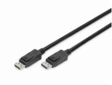 DIGITUS Připojovací kabel DisplayPort, DP M / M, 2,0 m, Ultra HD 8K, verze 1.3 / 1.4, bl