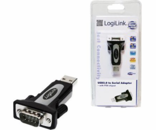 USB LogiLink USB adaptér – RS-232 černý (AU0034)