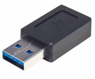 Adaptér USB Manhattan USB-C - USB Czarny (354714)