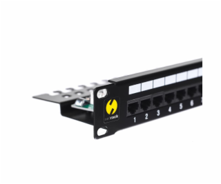 NetRack Patch panel 19   24-porty Kat. 5e UTP Czarny (104...