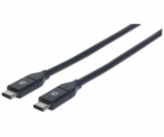 Kábel USB Manhattan USB-C - USB-C 0.5 m Czarny (354899)