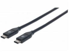 Kábel USB Manhattan USB-C - USB-C 0.5 m Czarny (354899)