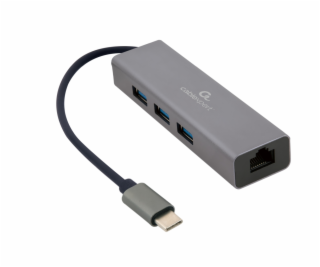 Gembird USB-C GBit adapter + 3x USB 3.1