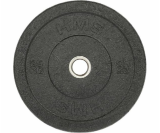 HMS Talerz Olimpijski Bumper Czarny 25 Kg