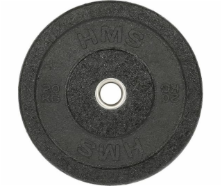 HMS Talerz Olimpijski Bumper Czarny 20 Kg